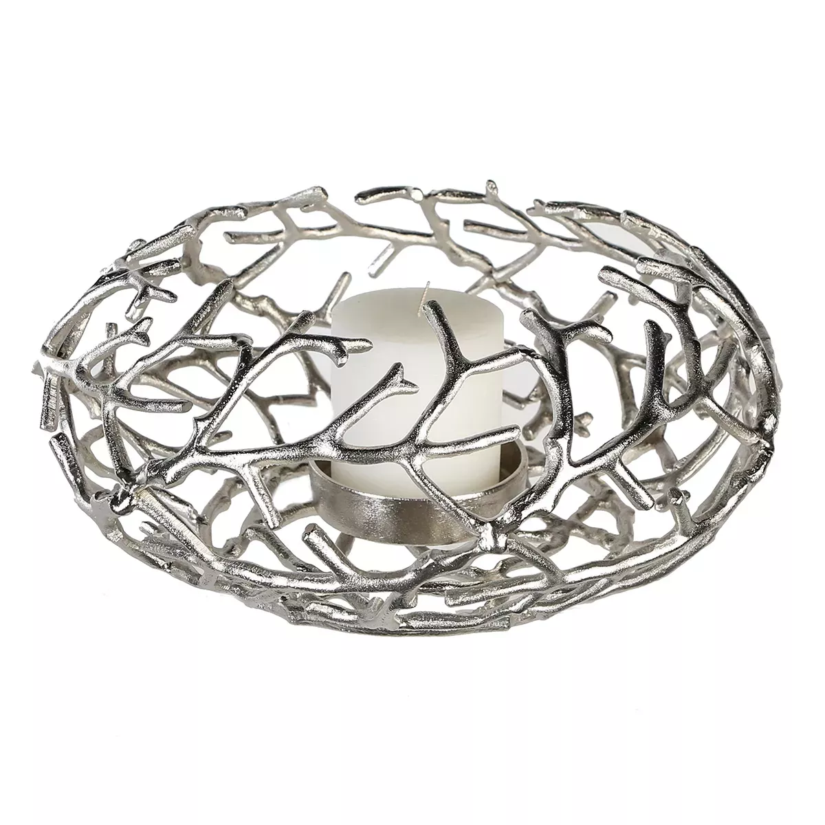 Bougeoir Twigs Argent