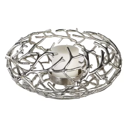 photophore aluminium argent 42x42