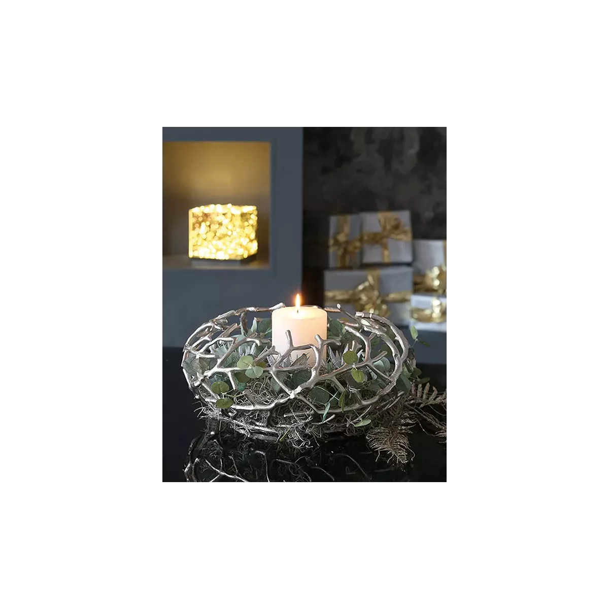 Bougeoir Twigs Argent