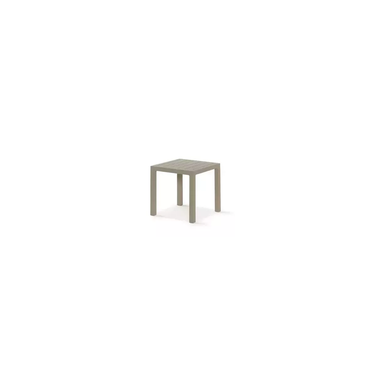 Bout de Canapé Faro Aluminium Taupe