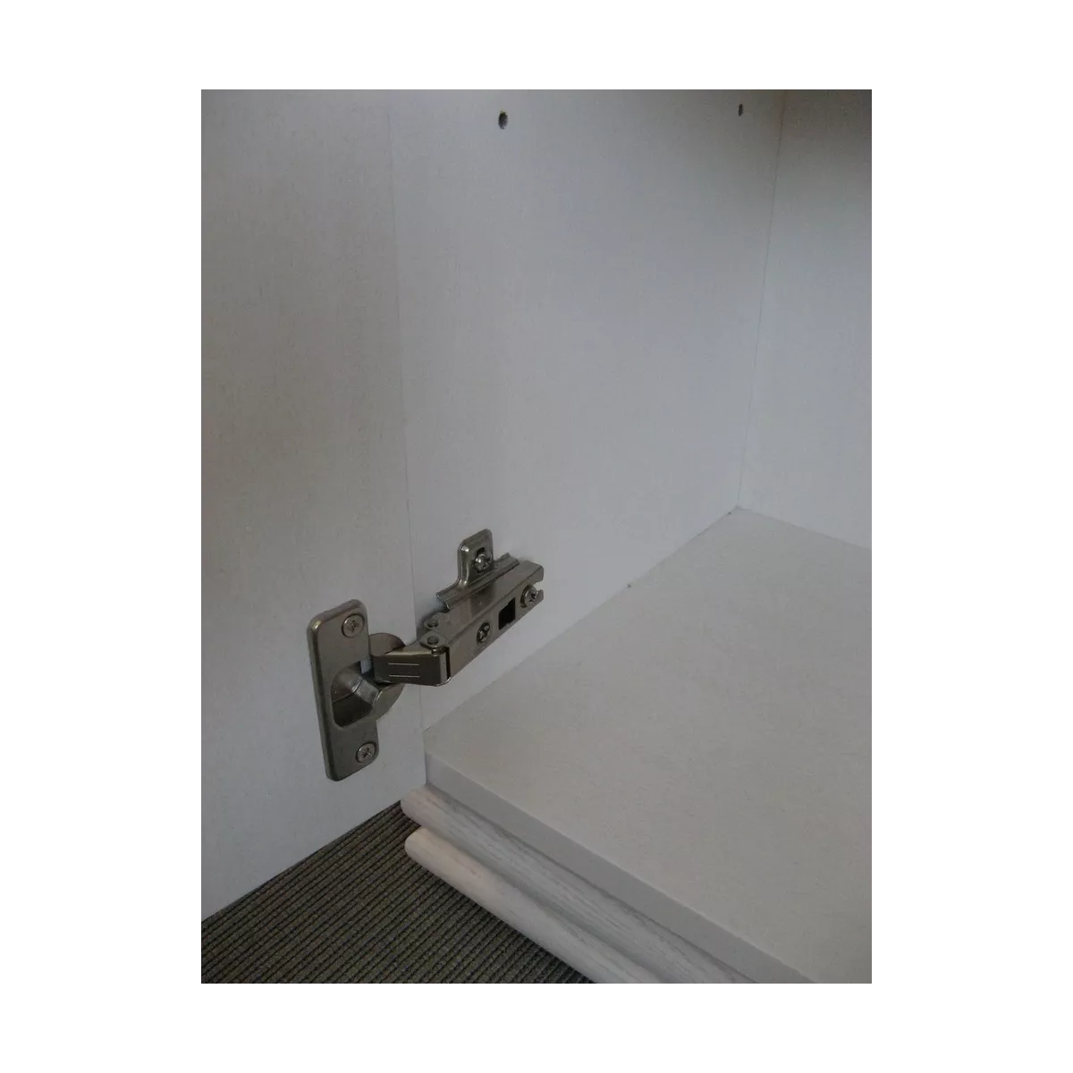 Meuble Zante 87x34 : 2 Portes et 2 Tiroirs Blanc