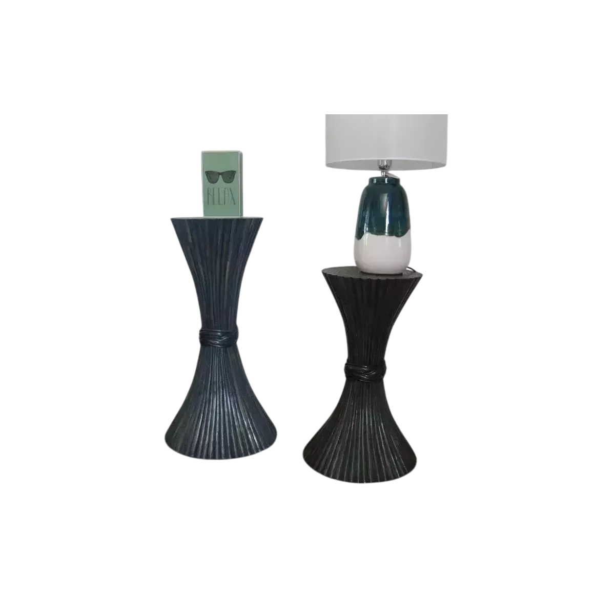 Colonne Gerbe de Blé H.78 cm Bleu