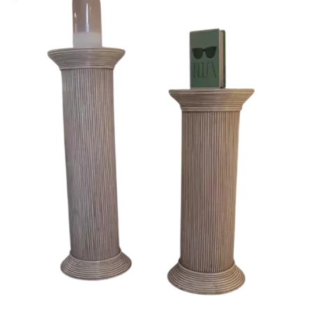 COLONNE EN ROTIN
