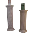 Colonne Romaine en Rotin H.91 cm Rose