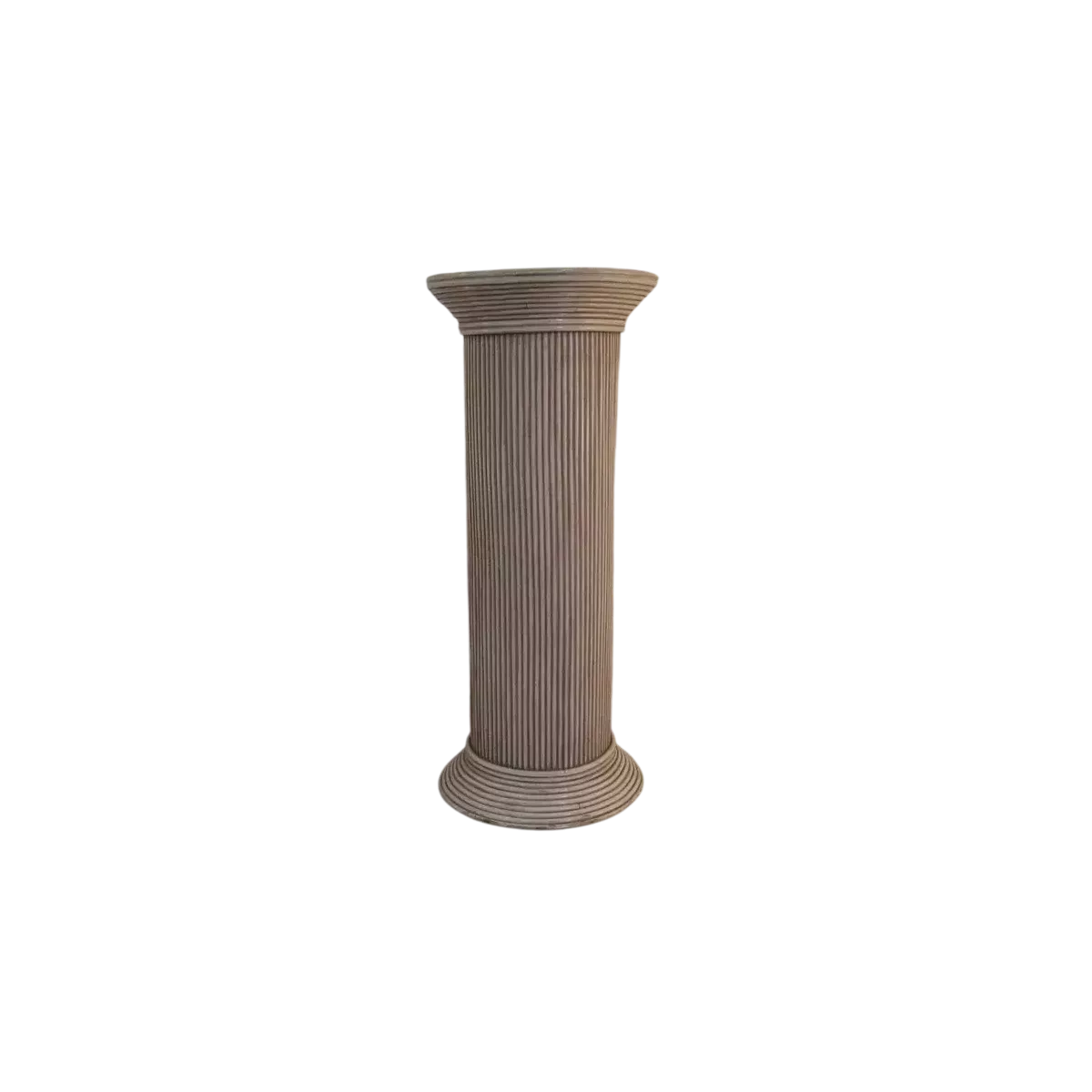 Colonne Romaine en Rotin H.76 cm Rose