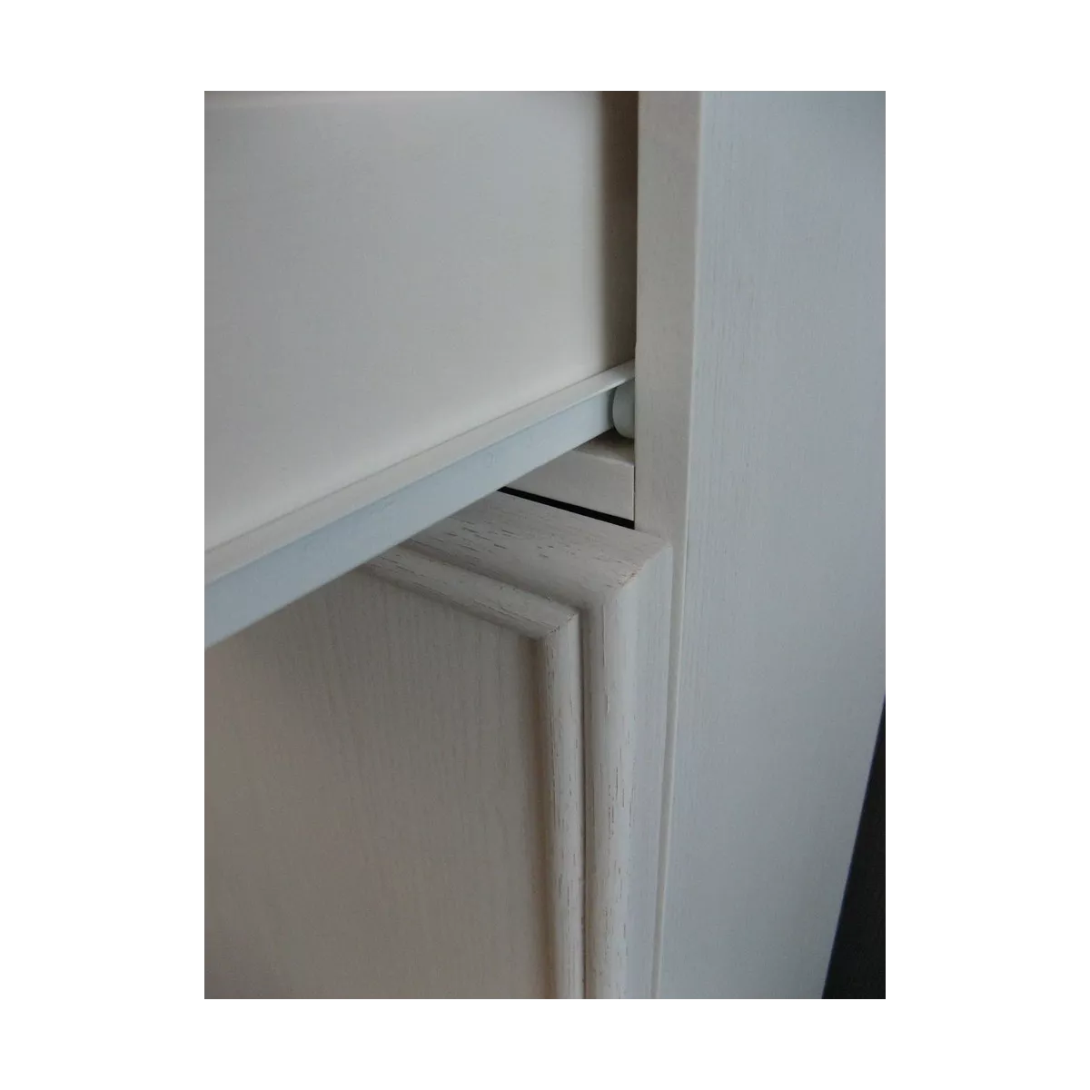 Meuble Zante 87x34 : 2 Portes et 2 Tiroirs Blanc