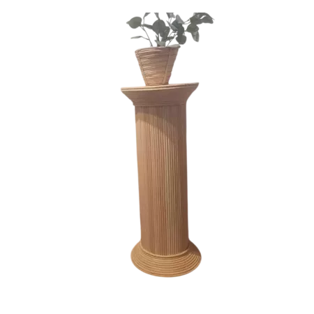 COLONNE EN ROTIN