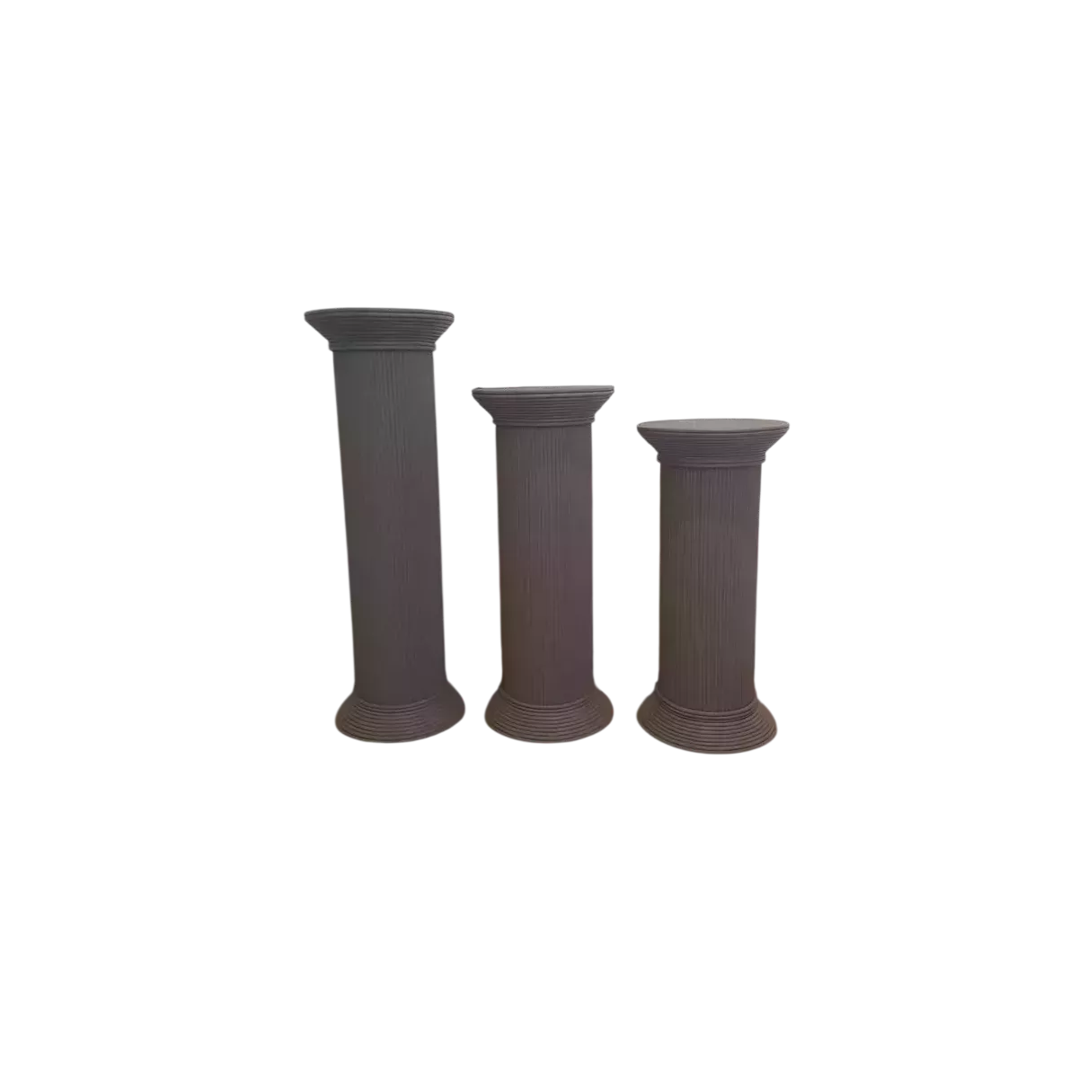 Colonne Romaine en Rotin H.67 cm Taupe