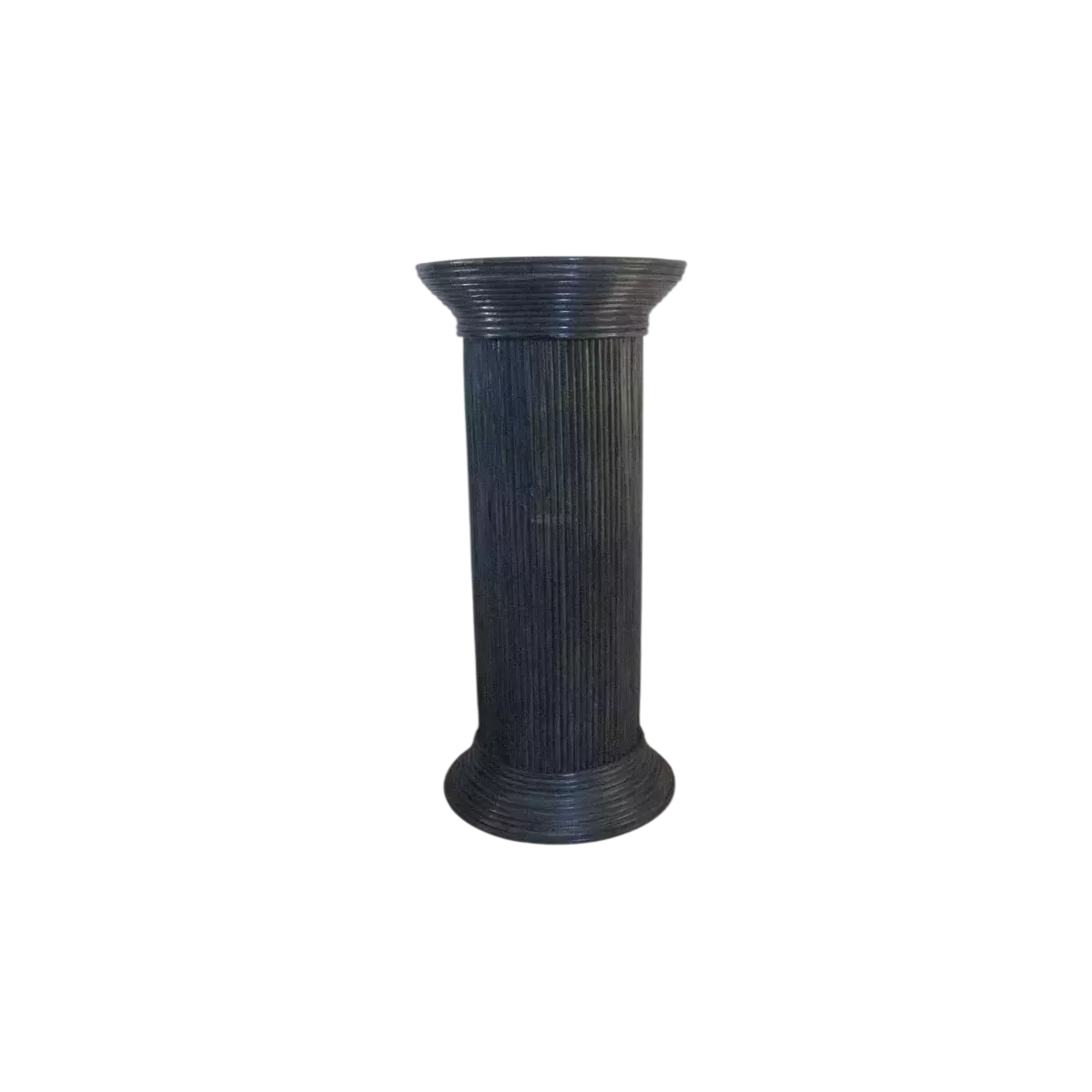 Colonne Romaine en Rotin H.76 cm Bleu