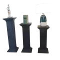 Colonne Grecque en Rotin H.75 cm Bleu