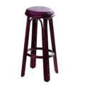 Tabouret de Bar Rome Rotin Prune