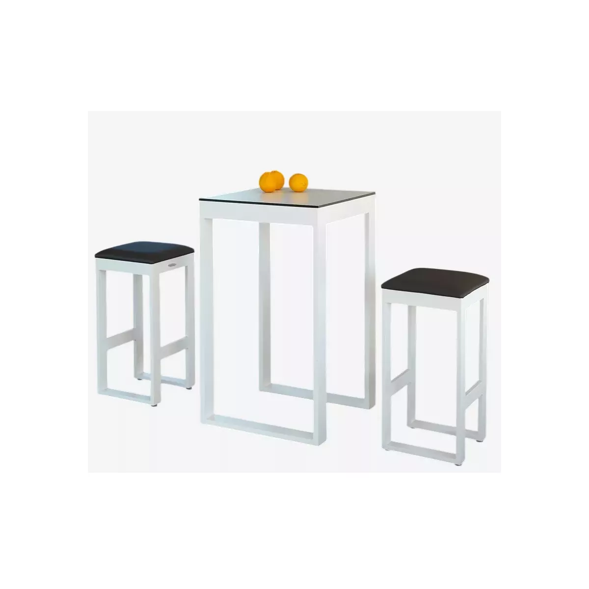 Mange Debout Nerja 60x60 cm  Nerja en Aluminium Blanc