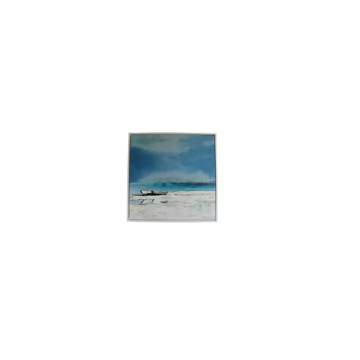 Tableau Avant L'Orage 80x80 blanc