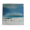 Tableau Avant L'Orage 80x80 blanc