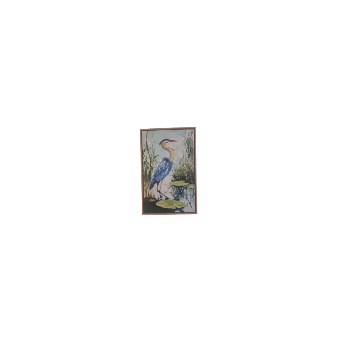 Tableau Heron Bleu 54x84