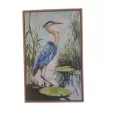 Tableau Heron Bleu 54x84