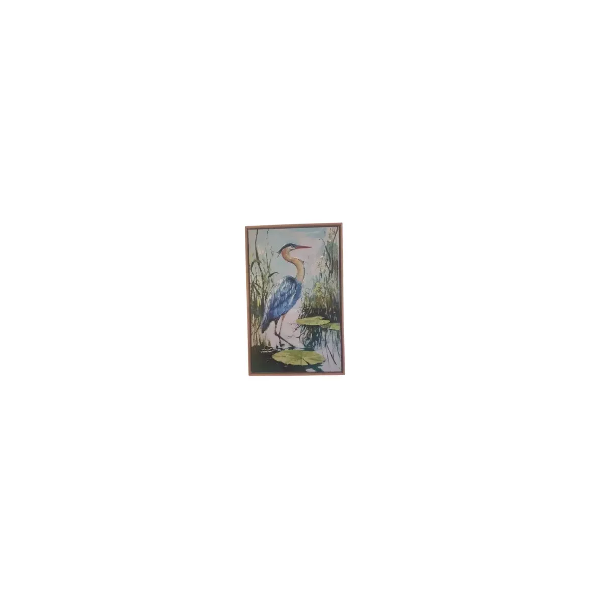 Tableau Heron Bleu 54x84