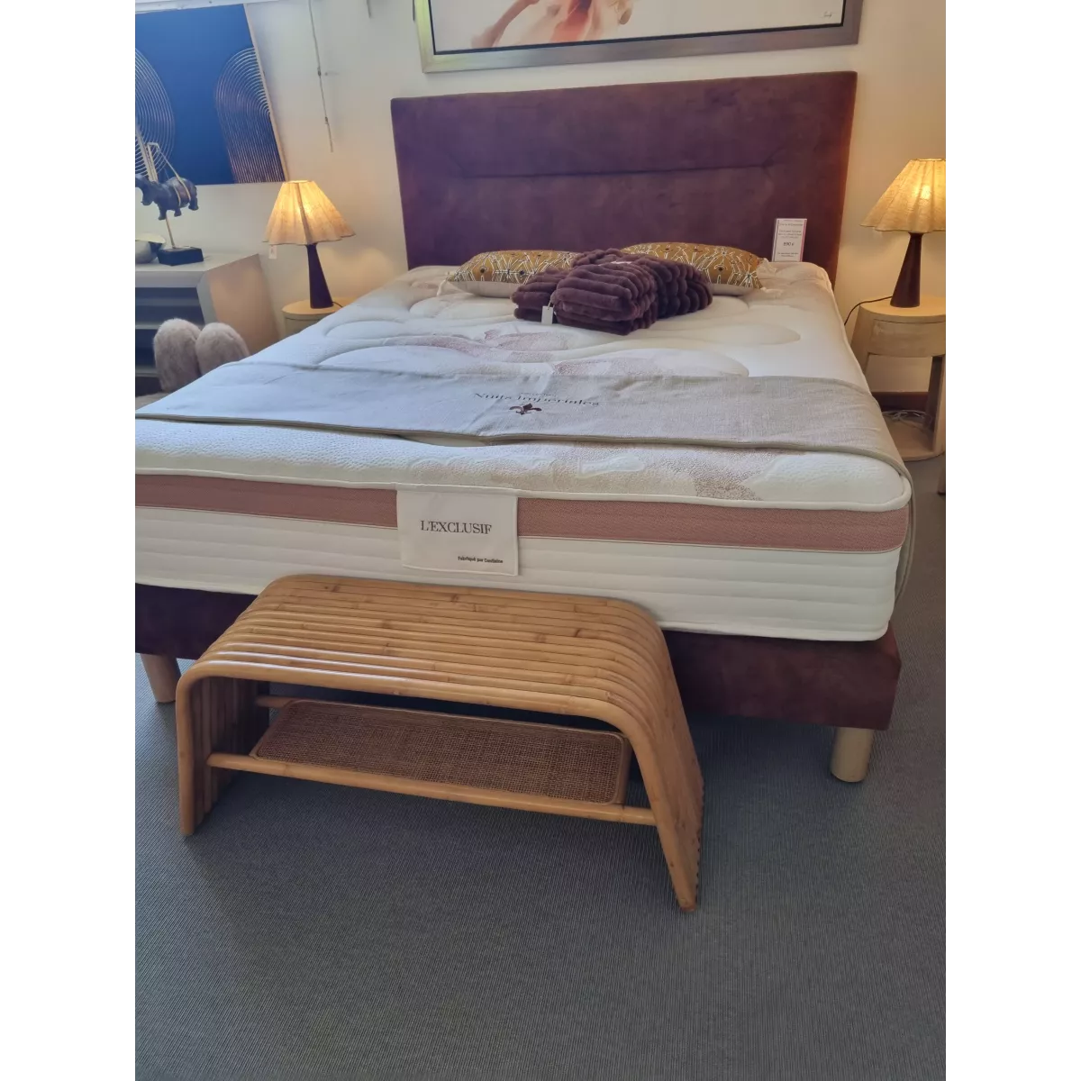 Banc Rotin Naturel Riviéra
