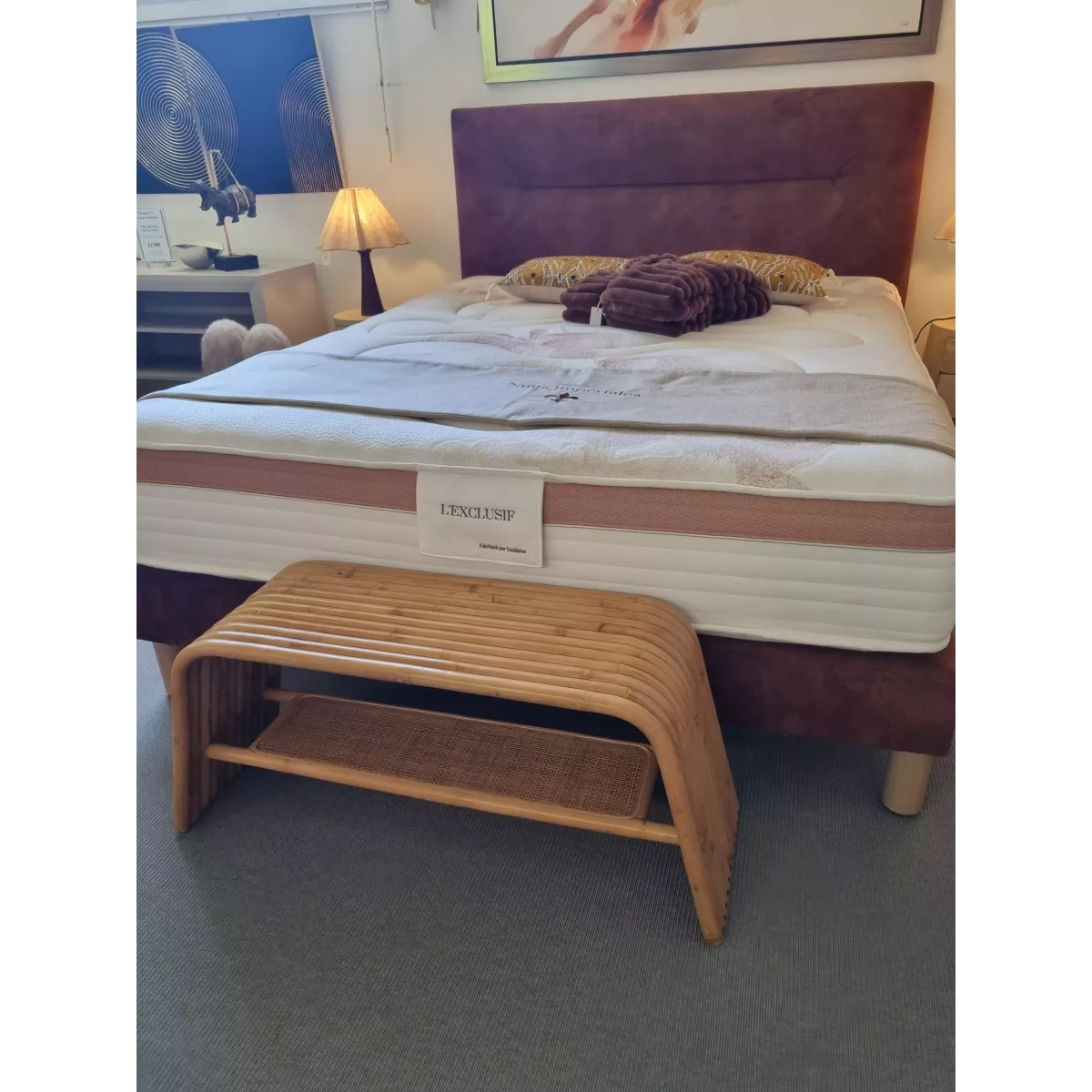 Banc Rotin Naturel Riviéra