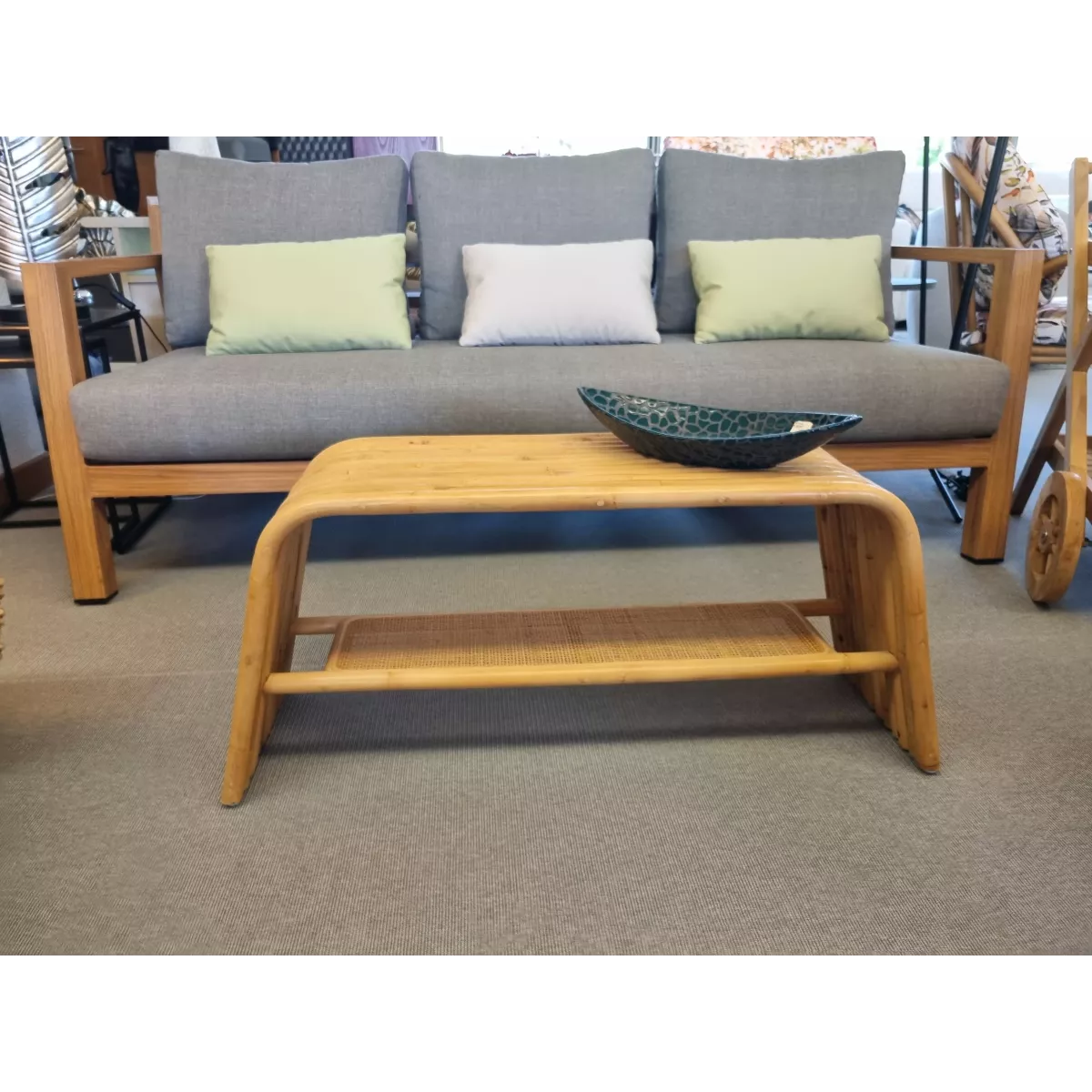 Banc Rotin Naturel Riviéra