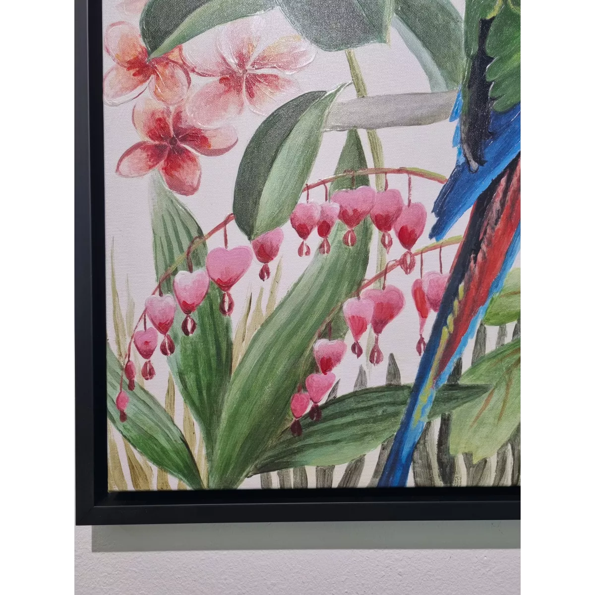 Tableau Perroquets 70x70