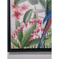 Tableau Perroquets 70x70