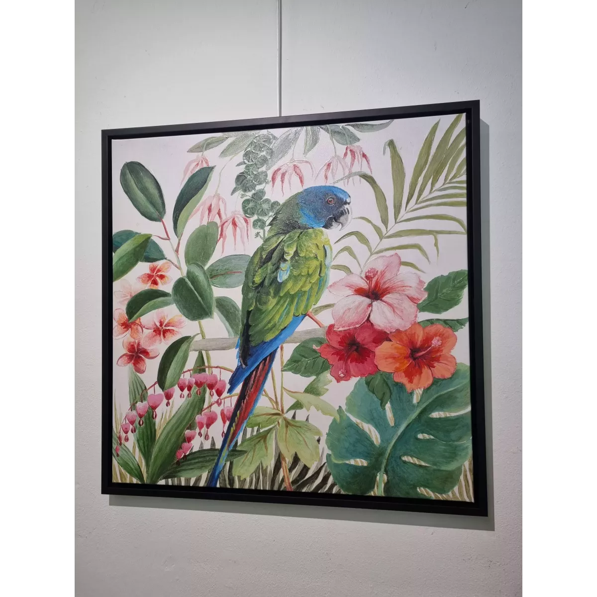 Tableau Perroquets 70x70