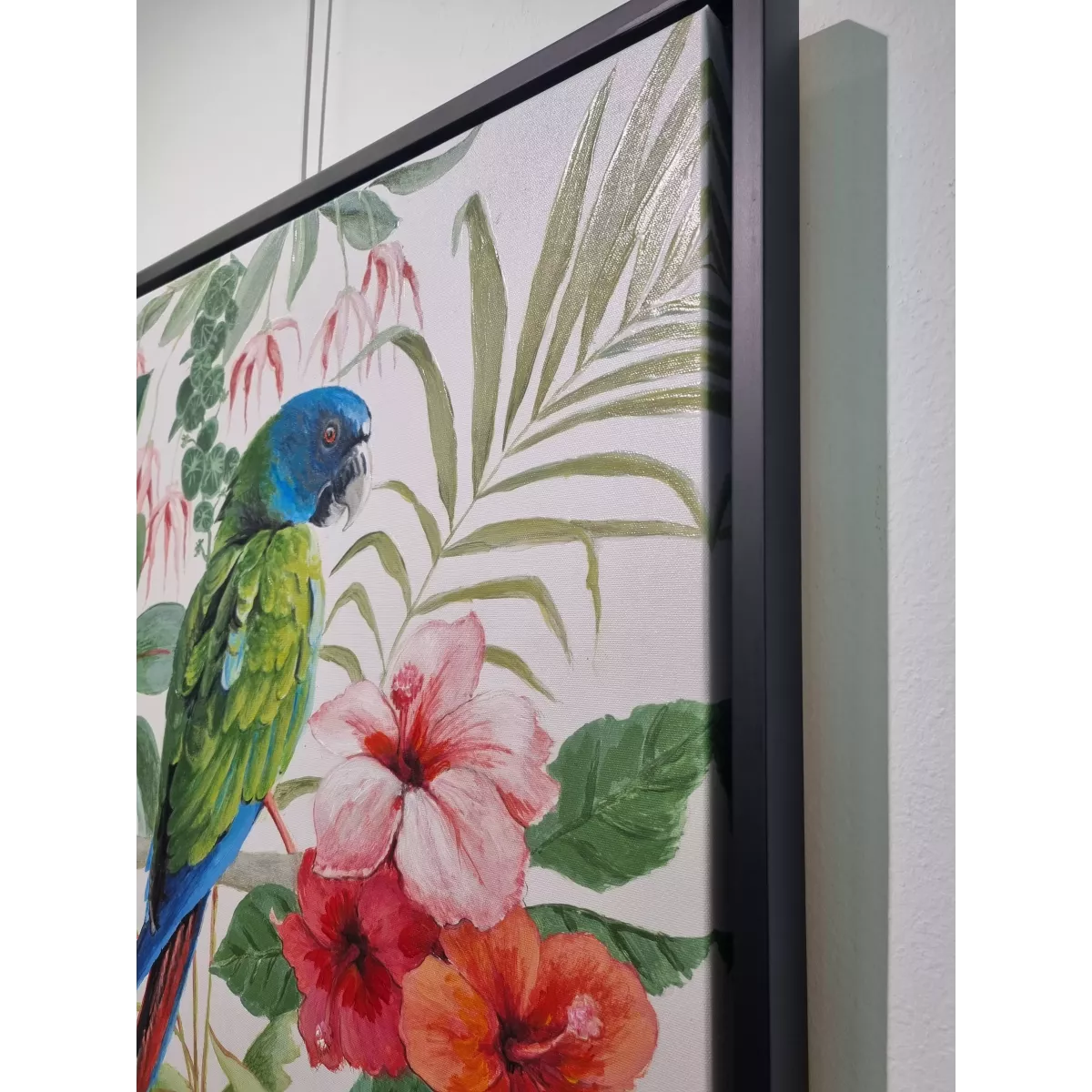 Tableau Perroquets 70x70