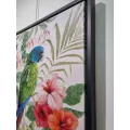 Tableau Perroquets 70x70