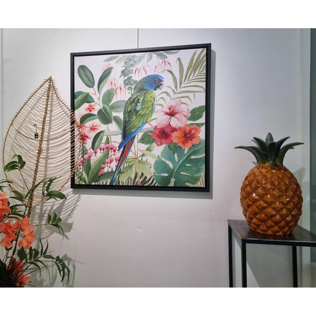 Tableau Perroquets 70x70