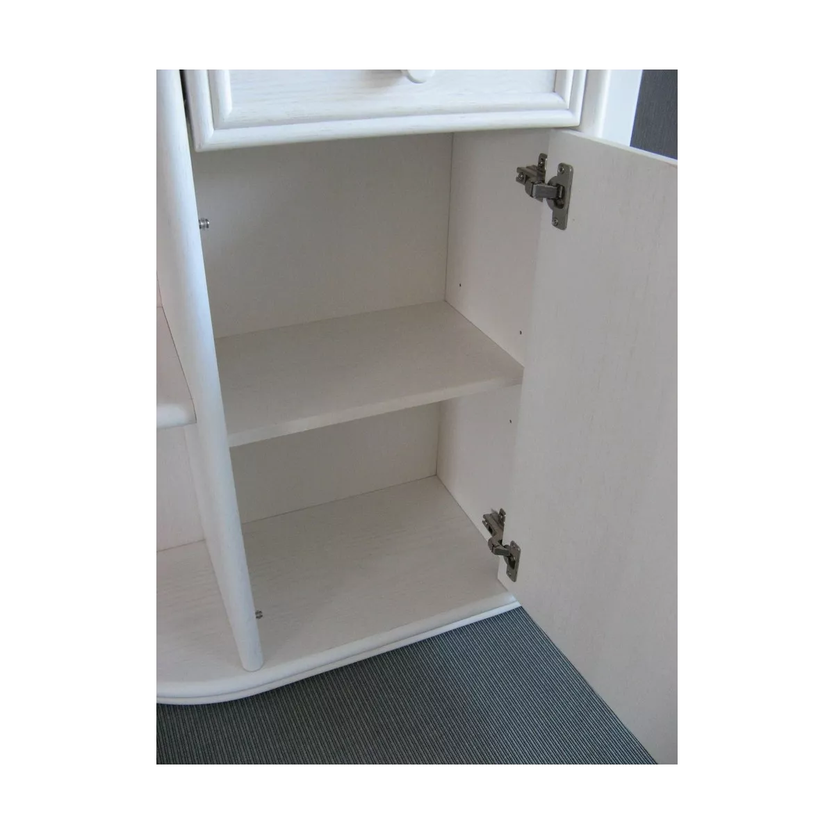 Console demi-lune Blanche