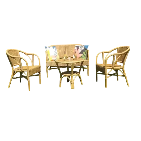 SALON EN ROTIN