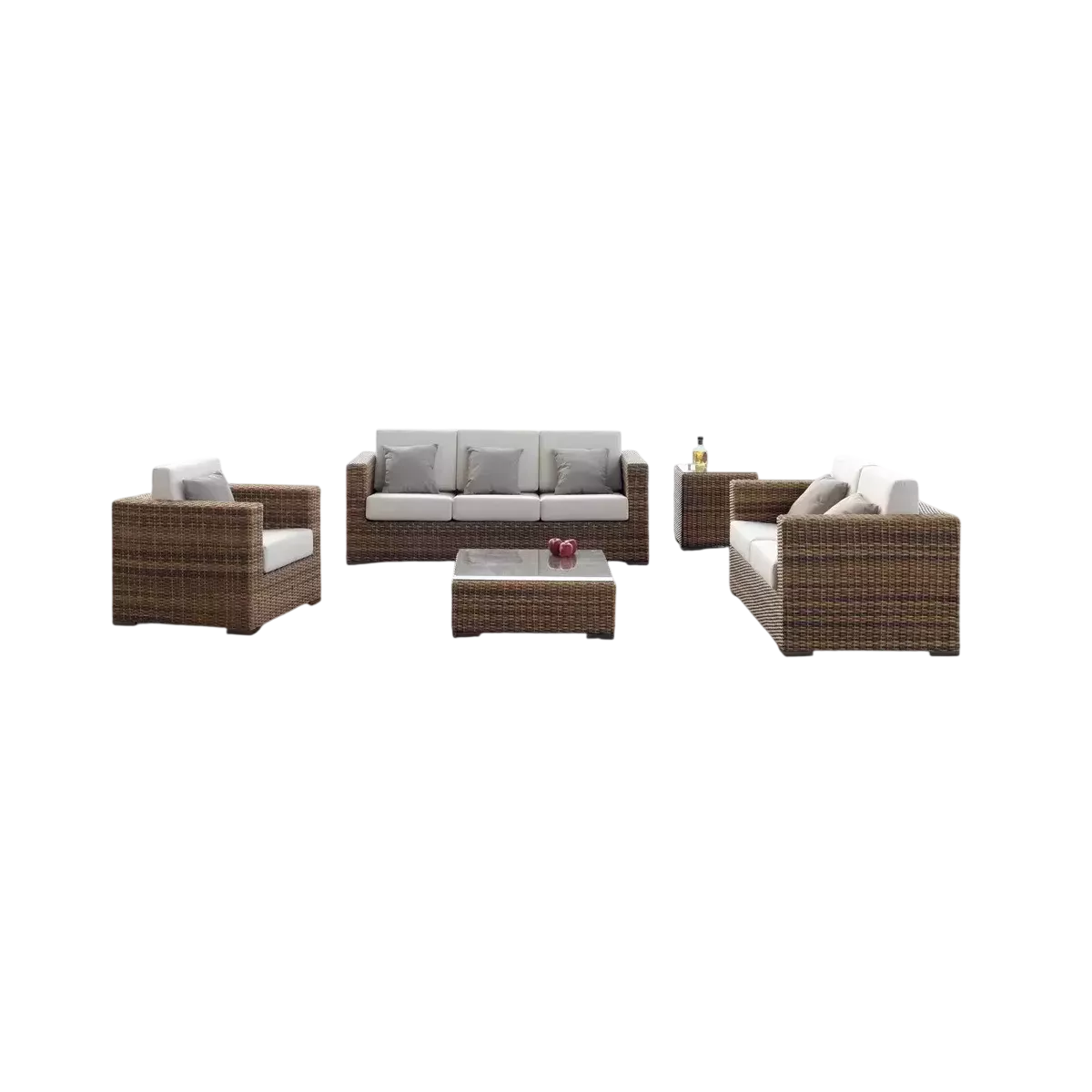 Salon Dakar: canapé 3p + 2 fauteuils