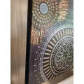Tableau Quito sequins Noir 52x52