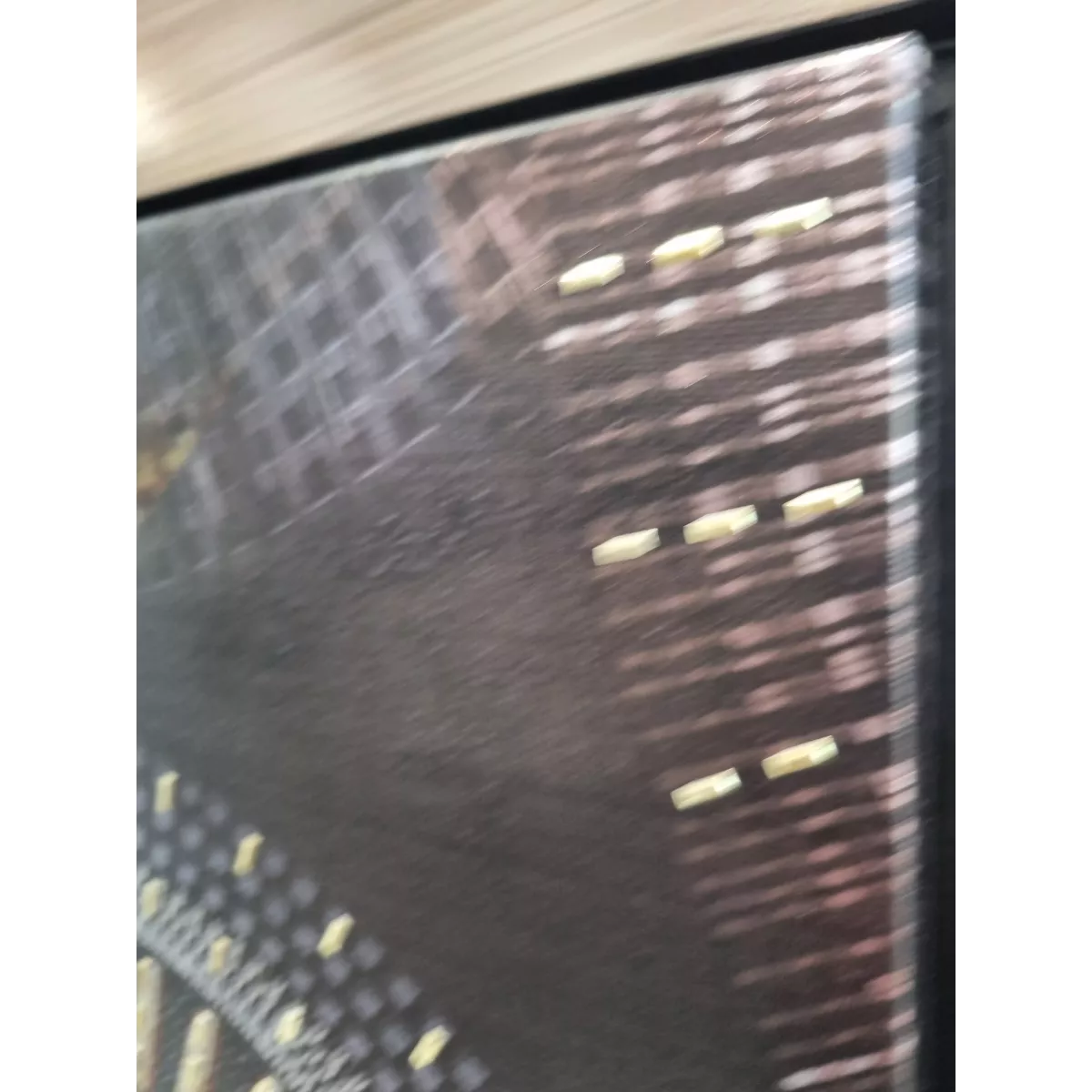 Tableau Quito sequins Noir 52x52