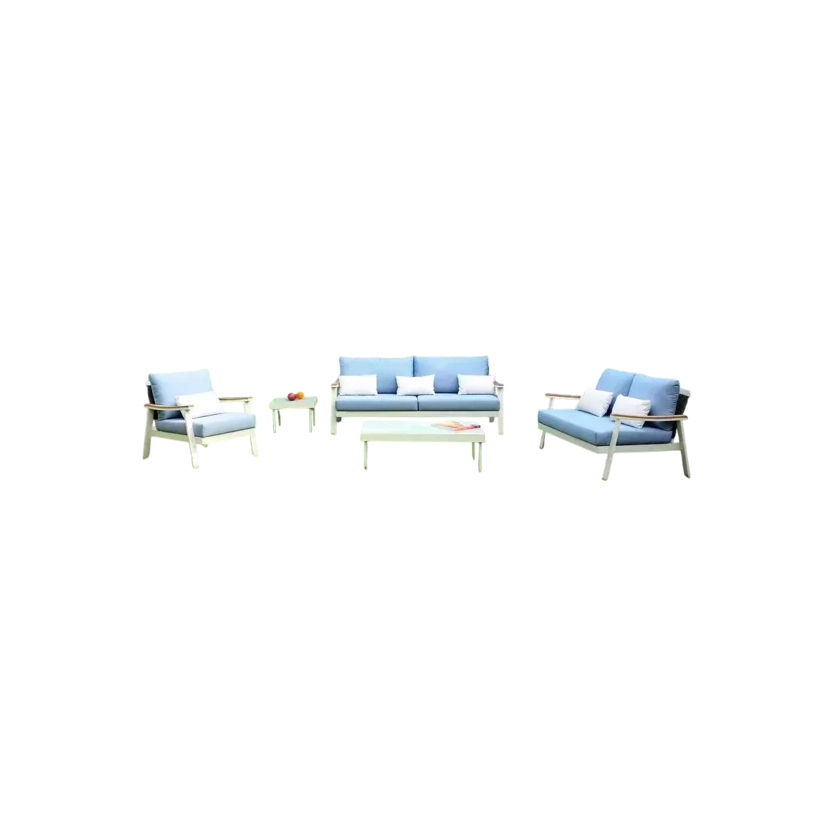 Salon Creta : Canapé 3 places + 2 Fauteuils