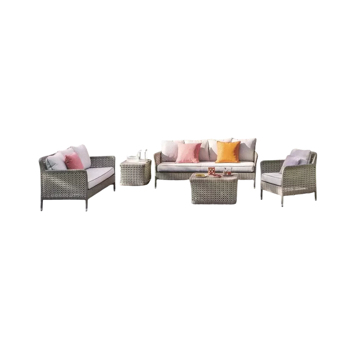 Salon Antibes : Canapé 2P + 2 Fauteuils