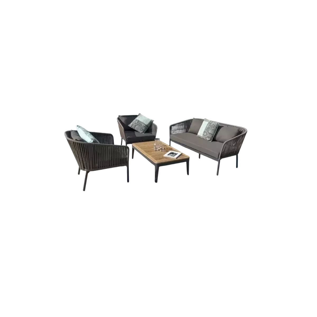 Salon Clavo : Canapé 2P + 2 Fauteuils
