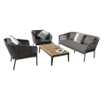 Salon Clavo : Canapé 2P + 2 Fauteuils