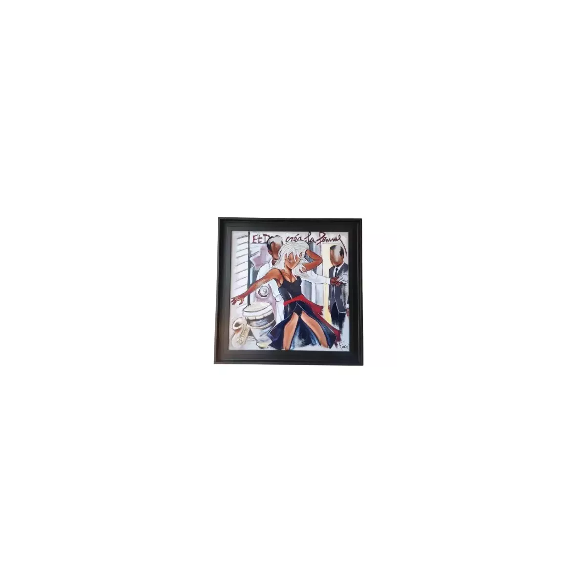Tableau Farel Et Dieu Créa la Femme 60x60