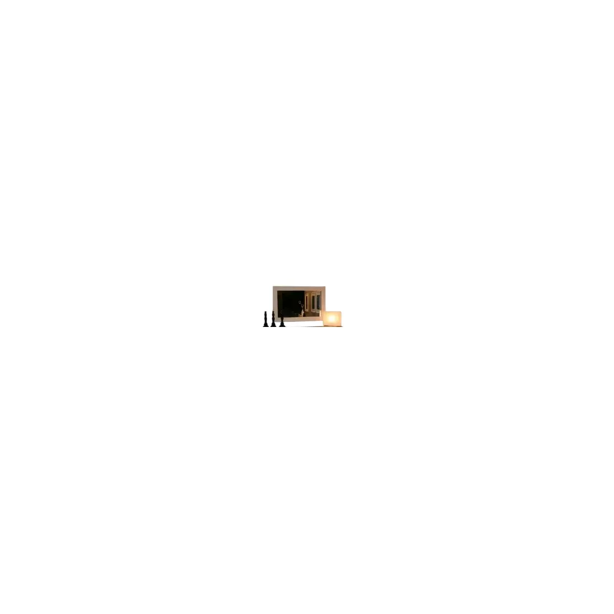 Miroir Rotin Bandar 118x78 Ivoire