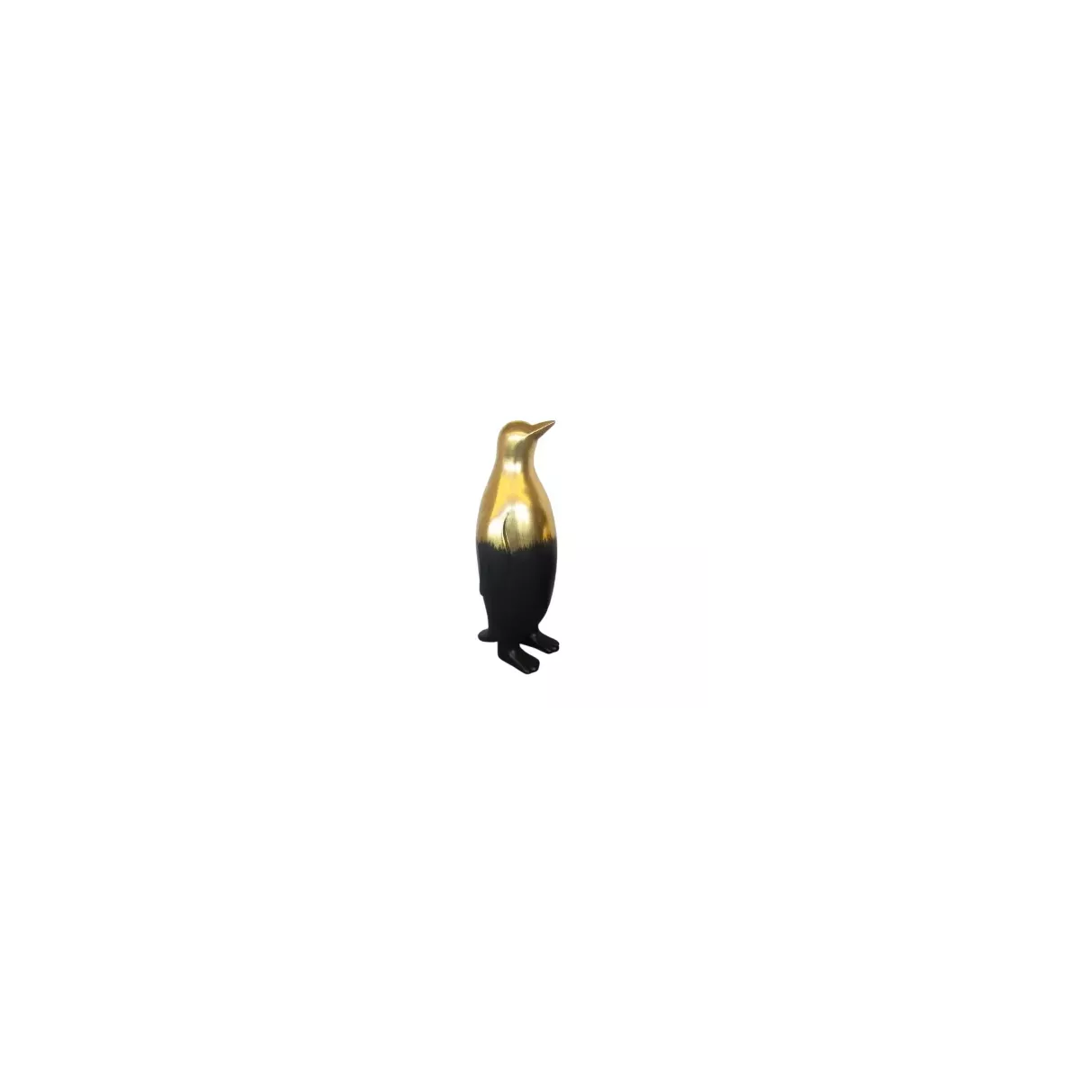 Statue Pingouin Noir et Or H.80cm