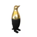 Statue Pingouin Noir et Or H.80cm