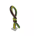Sculpture Abstraite Noeud Pâte de verre h37