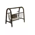 Porte Revues Rotin Gris