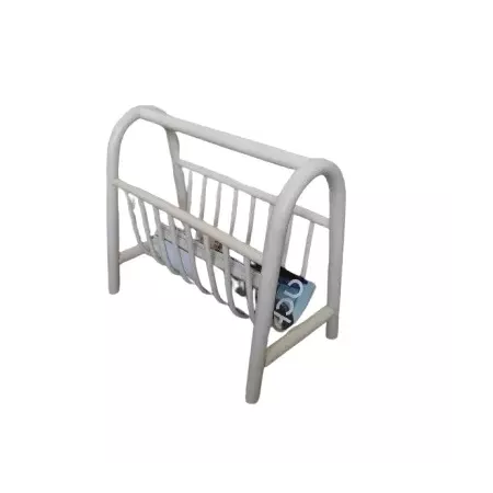 porte-revue rotin blanc