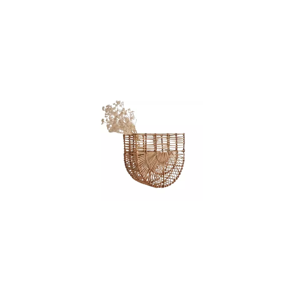 Porte Revues Mural Rotin Naturel