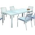 Table 180x90  Vérona  Aluminium et Verre