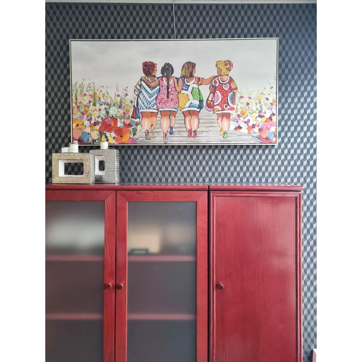 Tableau Femmes Ensemble 140x70