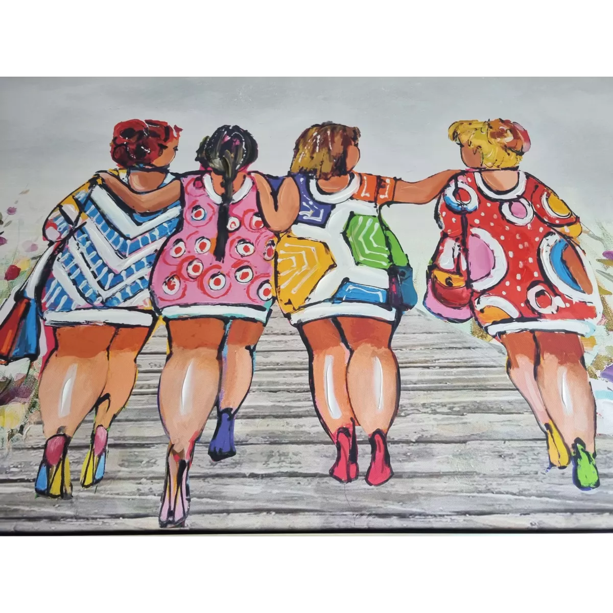 Tableau Femmes Ensemble 140x70